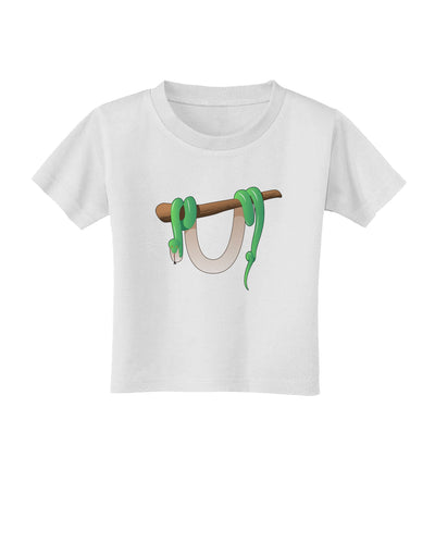 Anaconda Design Green Toddler T-Shirt-Toddler T-Shirt-TooLoud-White-2T-Davson Sales