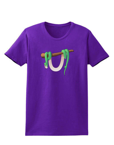 Anaconda Design Green Womens Dark T-Shirt-Womens T-Shirt-TooLoud-Purple-X-Small-Davson Sales