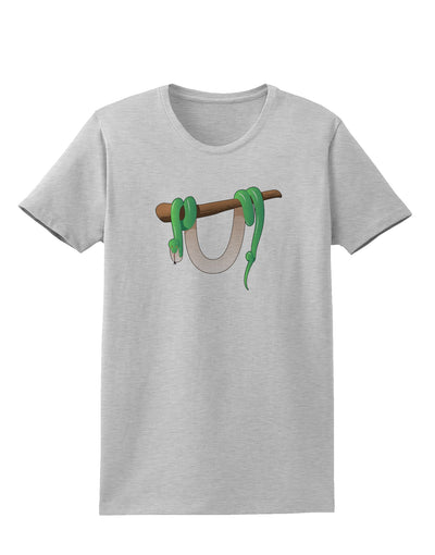 Anaconda Design Green Womens T-Shirt-Womens T-Shirt-TooLoud-AshGray-X-Small-Davson Sales