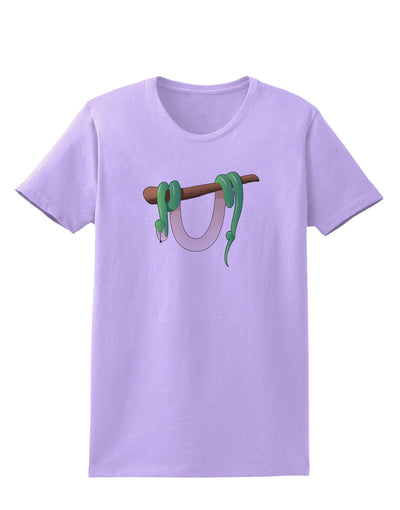 Anaconda Design Green Womens T-Shirt-Womens T-Shirt-TooLoud-Lavender-X-Small-Davson Sales