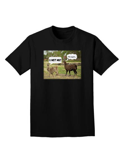 Angry Standing Llamas Adult Dark T-Shirt by TooLoud-Mens T-Shirt-TooLoud-Black-Small-Davson Sales