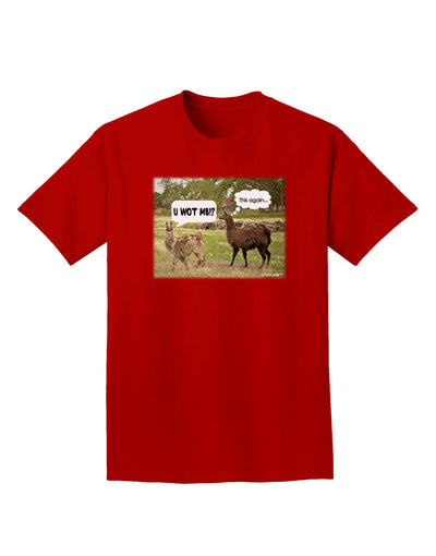 Angry Standing Llamas Adult Dark T-Shirt by TooLoud-Mens T-Shirt-TooLoud-Red-Small-Davson Sales