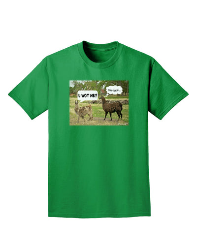 Angry Standing Llamas Adult Dark T-Shirt by TooLoud-Mens T-Shirt-TooLoud-Kelly-Green-Small-Davson Sales