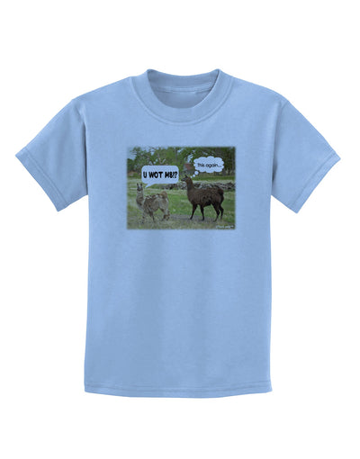 Angry Standing Llamas Childrens T-Shirt by TooLoud-Childrens T-Shirt-TooLoud-Light-Blue-X-Small-Davson Sales