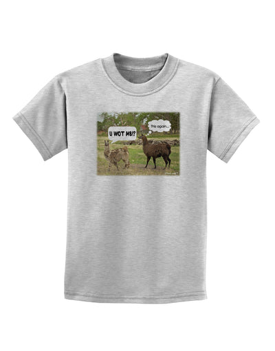 Angry Standing Llamas Childrens T-Shirt by TooLoud-Childrens T-Shirt-TooLoud-AshGray-X-Small-Davson Sales