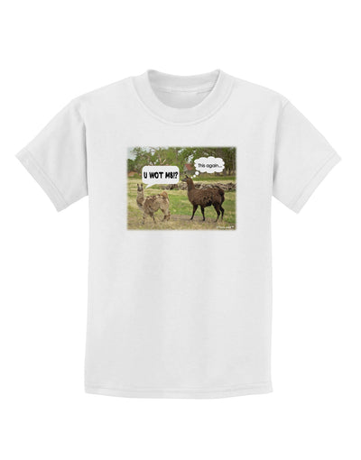 Angry Standing Llamas Childrens T-Shirt by TooLoud-Childrens T-Shirt-TooLoud-White-X-Small-Davson Sales