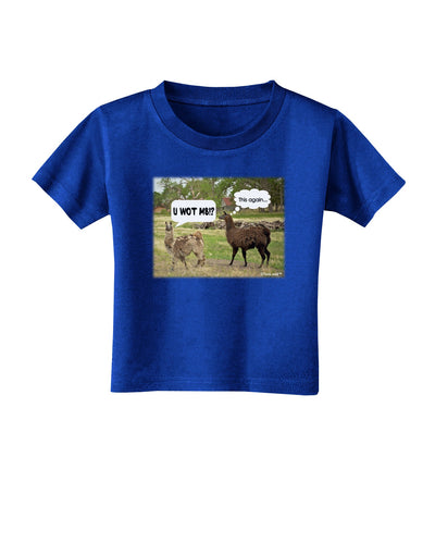 Angry Standing Llamas Toddler T-Shirt Dark by TooLoud-Toddler T-Shirt-TooLoud-Royal-Blue-2T-Davson Sales