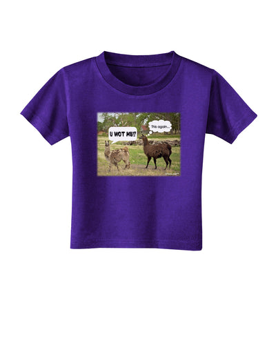 Angry Standing Llamas Toddler T-Shirt Dark by TooLoud-Toddler T-Shirt-TooLoud-Purple-2T-Davson Sales