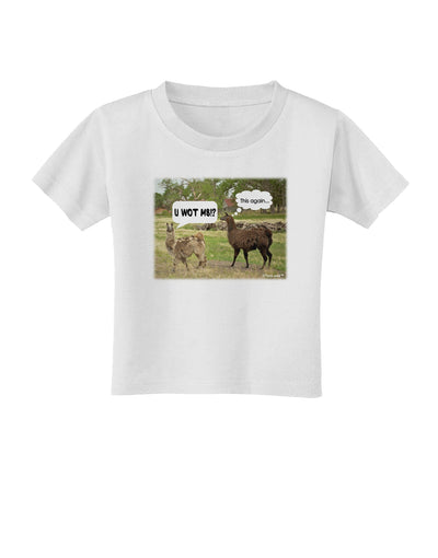 Angry Standing Llamas Toddler T-Shirt by TooLoud-Toddler T-Shirt-TooLoud-White-2T-Davson Sales