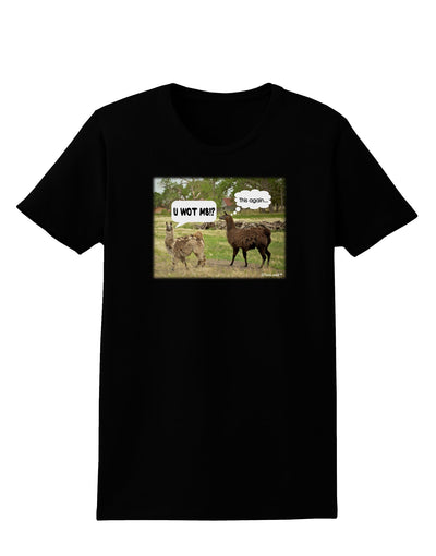 Angry Standing Llamas Womens Dark T-Shirt by TooLoud-Womens T-Shirt-TooLoud-Black-X-Small-Davson Sales