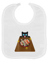 Anime Cat Loves Sushi Baby Bib by TooLoud