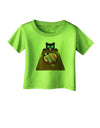 Anime Cat Loves Sushi Infant T-Shirt by TooLoud-Infant T-Shirt-TooLoud-Lime-Green-06-Months-Davson Sales