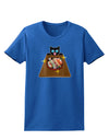 Anime Cat Loves Sushi Womens Dark T-Shirt by TooLoud-Womens T-Shirt-TooLoud-Royal-Blue-X-Small-Davson Sales