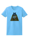 Anime Cat Loves Sushi Womens T-Shirt by TooLoud-Womens T-Shirt-TooLoud-Aquatic-Blue-X-Small-Davson Sales