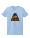 Anime Cat Loves Sushi Womens T-Shirt by TooLoud-Womens T-Shirt-TooLoud-Light-Blue-X-Small-Davson Sales