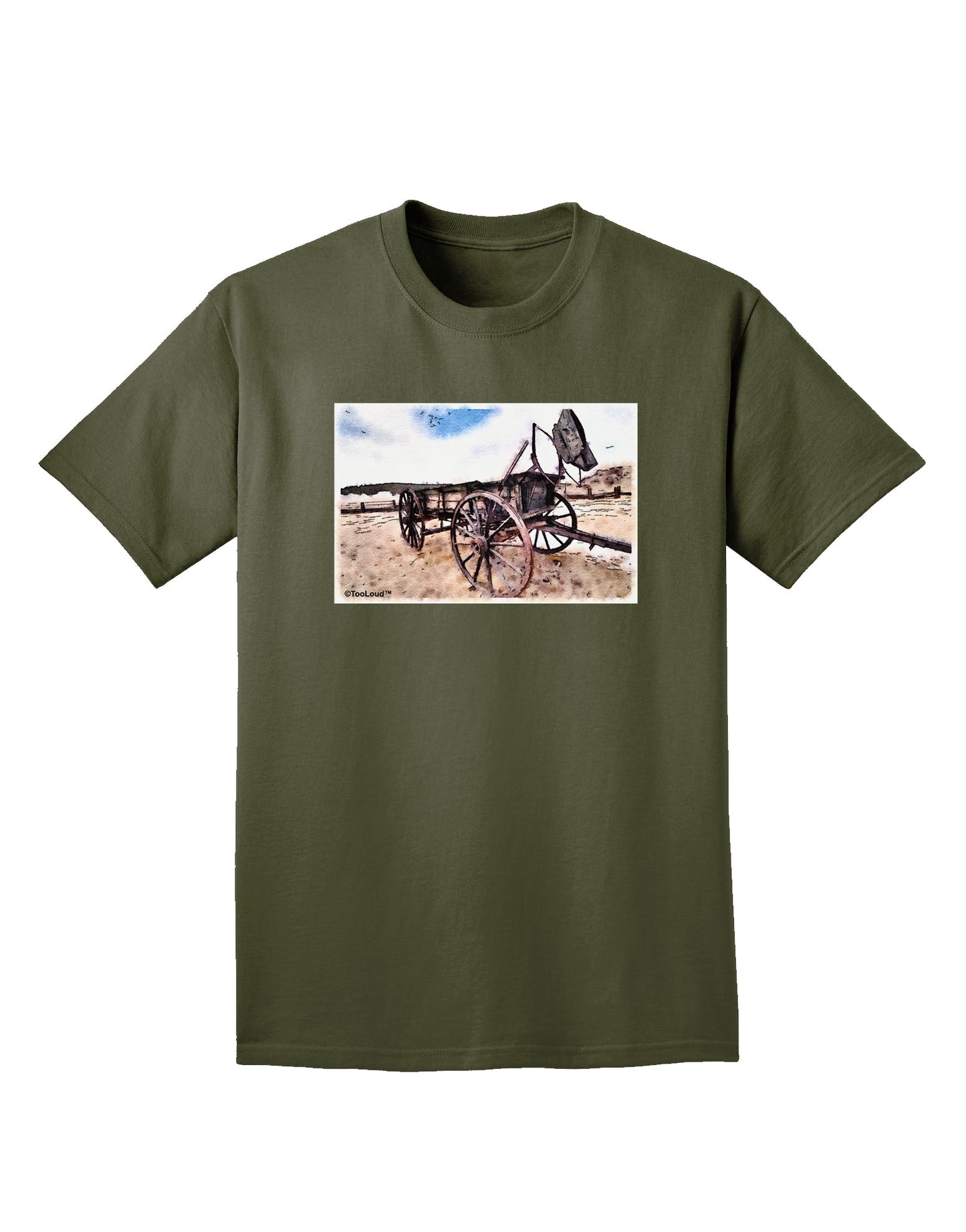 Antique Vehicle Adult Dark T-Shirt-Mens T-Shirt-TooLoud-Military-Green-Small-Davson Sales
