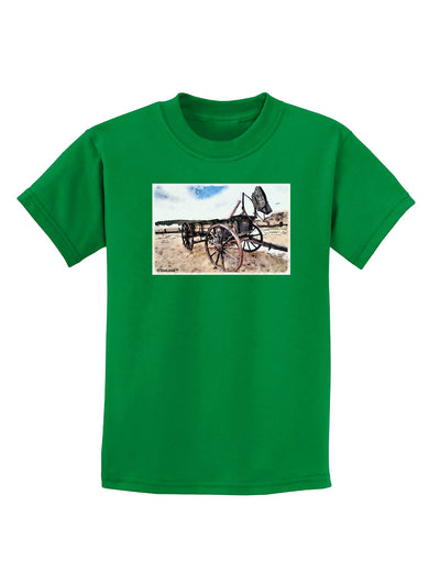 Antique Vehicle Childrens Dark T-Shirt-Childrens T-Shirt-TooLoud-Kelly-Green-X-Small-Davson Sales