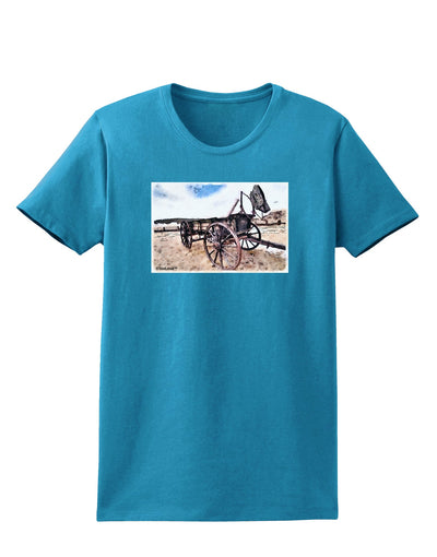 Antique Vehicle Womens Dark T-Shirt-TooLoud-Turquoise-X-Small-Davson Sales