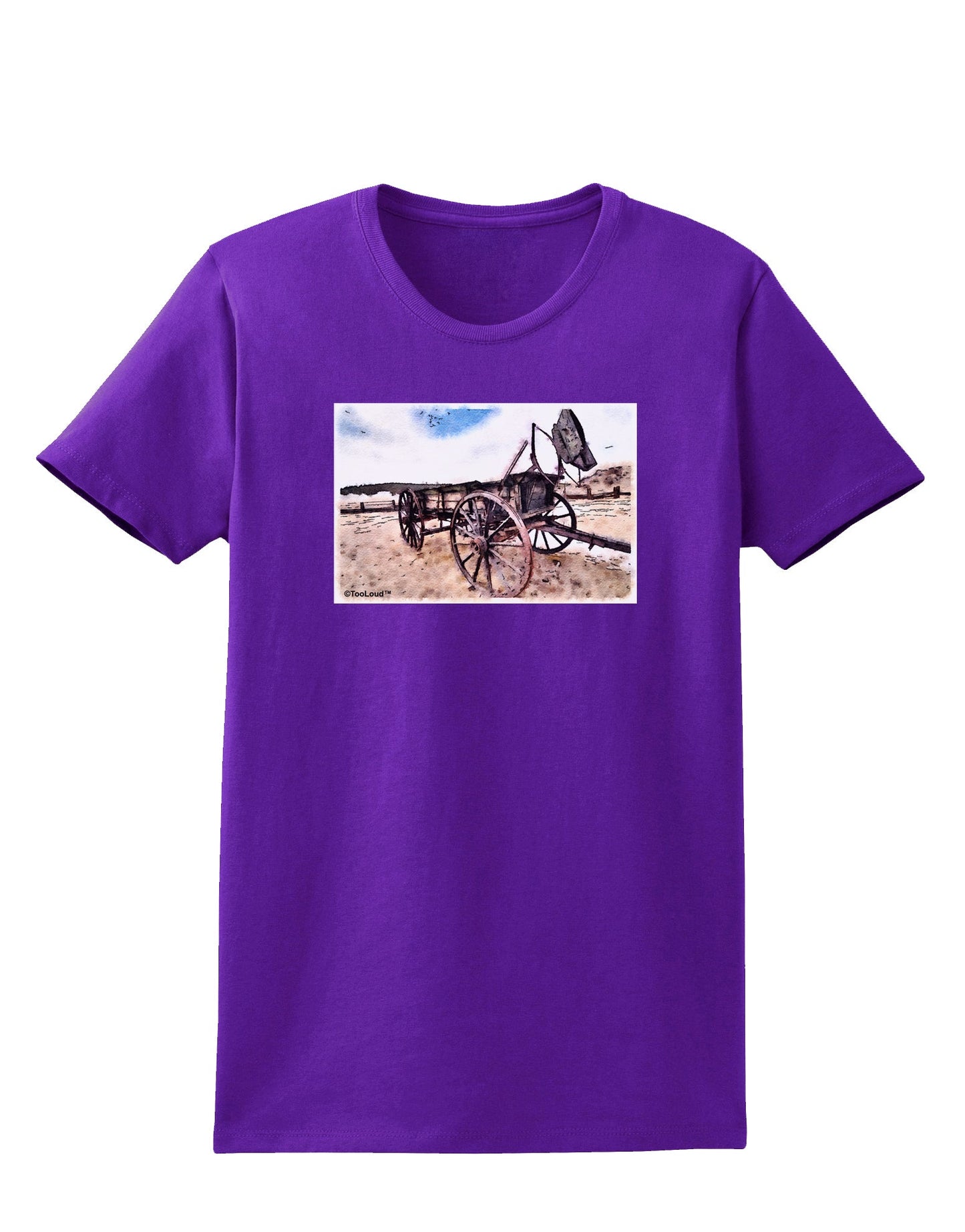 Antique Vehicle Womens Dark T-Shirt-TooLoud-Purple-X-Small-Davson Sales