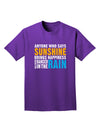 Anyone Who Says Sunshine Inspirational Quote Adult Dark T-Shirt-Mens T-Shirt-TooLoud-Purple-Small-Davson Sales