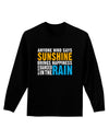 Anyone Who Says Sunshine Inspirational Quote Adult Long Sleeve Dark T-Shirt-TooLoud-Black-Small-Davson Sales