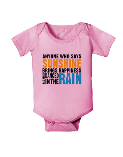 Anyone Who Says Sunshine Inspirational Quote Baby Romper Bodysuit-Baby Romper-TooLoud-Light-Pink-06-Months-Davson Sales