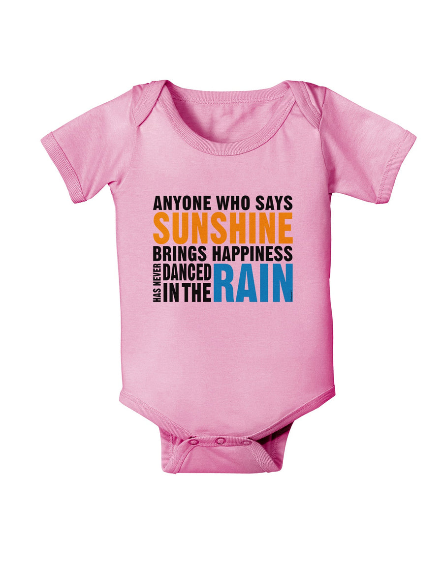 Anyone Who Says Sunshine Inspirational Quote Baby Romper Bodysuit-Baby Romper-TooLoud-White-06-Months-Davson Sales