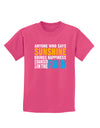 Anyone Who Says Sunshine Inspirational Quote Childrens Dark T-Shirt-Childrens T-Shirt-TooLoud-Sangria-X-Small-Davson Sales