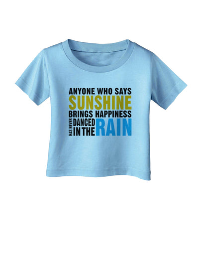 Anyone Who Says Sunshine Inspirational Quote Infant T-Shirt-Infant T-Shirt-TooLoud-Aquatic-Blue-06-Months-Davson Sales