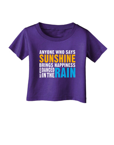 Anyone Who Says Sunshine Inspirational Quote Infant T-Shirt Dark-Infant T-Shirt-TooLoud-Purple-06-Months-Davson Sales