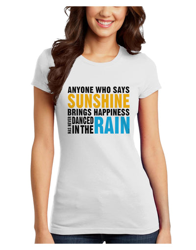 Anyone Who Says Sunshine Inspirational Quote Juniors T-Shirt-Womens Juniors T-Shirt-TooLoud-White-Juniors Fitted X-Small-Davson Sales