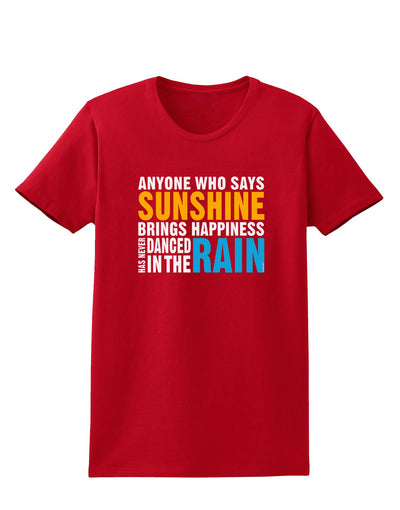 Anyone Who Says Sunshine Inspirational Quote Womens Dark T-Shirt-TooLoud-Red-X-Small-Davson Sales