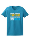 Anyone Who Says Sunshine Inspirational Quote Womens Dark T-Shirt-TooLoud-Turquoise-X-Small-Davson Sales