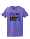 Anyone Who Says Sunshine Inspirational Quote Womens T-Shirt-Womens T-Shirt-TooLoud-Violet-X-Small-Davson Sales