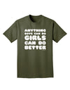 Anything Boys Can Do Girls Can Do Better Adult Dark T-Shirt by TooLoud-Mens T-Shirt-TooLoud-Military-Green-Small-Davson Sales