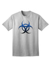 Apocalypse Adult T-Shirt featuring a Blue Stone Biohazard Symbol-Mens T-shirts-TooLoud-AshGray-Small-Davson Sales