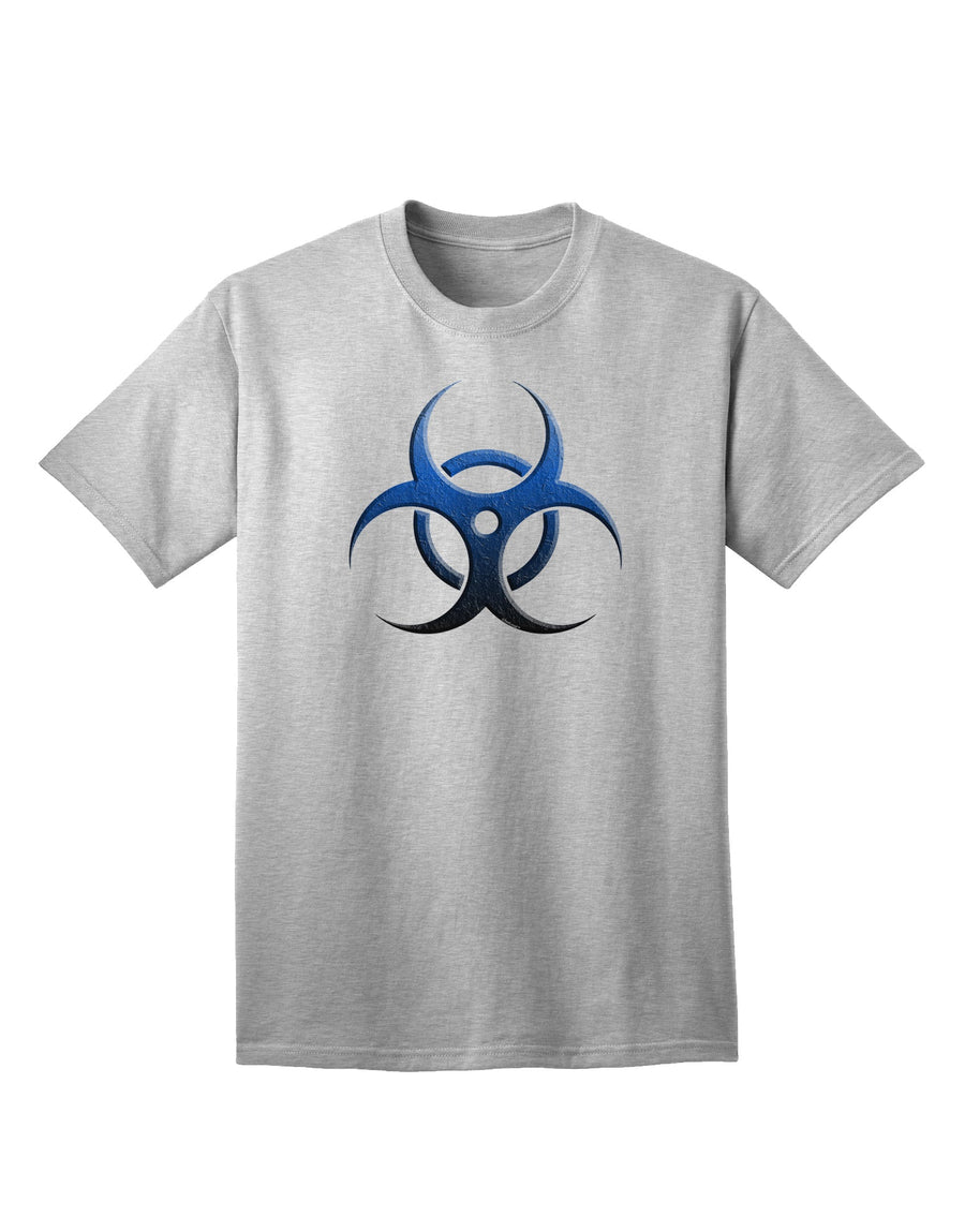 Apocalypse Adult T-Shirt featuring a Blue Stone Biohazard Symbol-Mens T-shirts-TooLoud-White-Small-Davson Sales