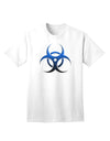 Apocalypse Adult T-Shirt featuring a Blue Stone Biohazard Symbol-Mens T-shirts-TooLoud-White-Small-Davson Sales