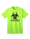 Apocalyptic Adult T-Shirt featuring Biohazard Symbol Pixels-Mens T-shirts-TooLoud-Neon-Green-Small-Davson Sales