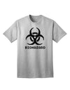 Apocalyptic Adult T-Shirt featuring Biohazard Symbol Pixels-Mens T-shirts-TooLoud-AshGray-Small-Davson Sales