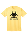 Apocalyptic Adult T-Shirt featuring Biohazard Symbol Pixels-Mens T-shirts-TooLoud-Yellow-Small-Davson Sales