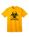 Apocalyptic Adult T-Shirt featuring Biohazard Symbol Pixels-Mens T-shirts-TooLoud-Gold-Small-Davson Sales