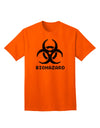 Apocalyptic Adult T-Shirt featuring Biohazard Symbol Pixels-Mens T-shirts-TooLoud-Orange-Small-Davson Sales