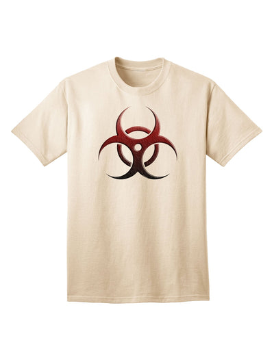 Apocalyptic Adult T-Shirt featuring Red Stone Biohazard Symbol-Mens T-shirts-TooLoud-Natural-Small-Davson Sales