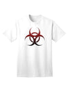 Apocalyptic Adult T-Shirt featuring Red Stone Biohazard Symbol-Mens T-shirts-TooLoud-White-Small-Davson Sales