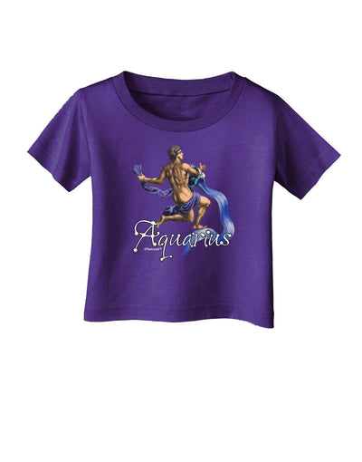 Aquarius Color Illustration Infant T-Shirt Dark-Infant T-Shirt-TooLoud-Purple-18-Months-Davson Sales