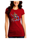 Aquarius Color Illustration Juniors Crew Dark T-Shirt-T-Shirts Juniors Tops-TooLoud-Red-Juniors Fitted XX-Large-Davson Sales