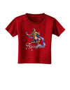 Aquarius Color Illustration Toddler T-Shirt Dark-Toddler T-Shirt-TooLoud-Red-4T-Davson Sales