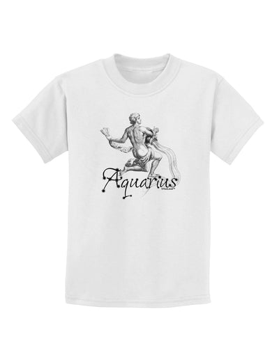 Aquarius Illustration Childrens T-Shirt-Childrens T-Shirt-TooLoud-White-X-Large-Davson Sales