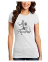 Aquarius Illustration Juniors T-Shirt-Womens Juniors T-Shirt-TooLoud-White-Juniors Fitted XXXX-Large-Davson Sales